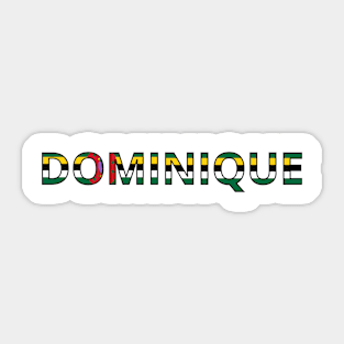 Drapeau Dominique Sticker